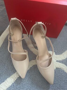 Brand new in box size 9 Kelly & Katie Blush Nude Pointed-Strap Heels